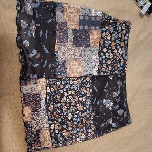 Floral Patchwork Skirt